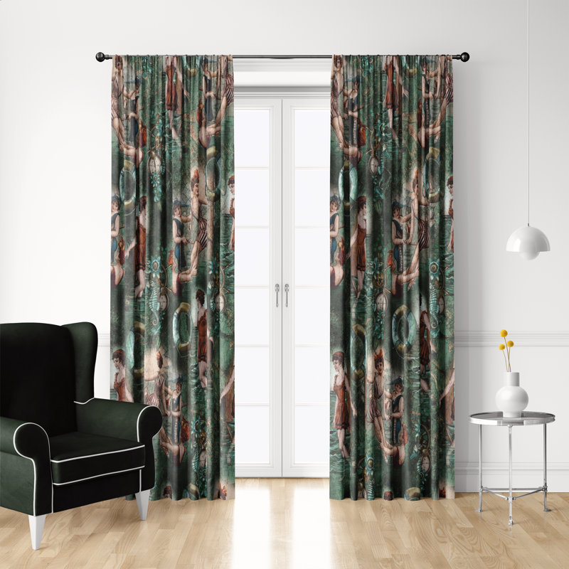 Semi Sheer Curtain, 20" W x 52" L