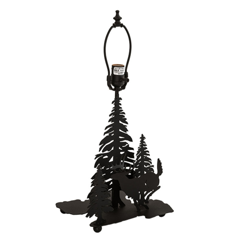 Deer Through The Trees Table Lamp