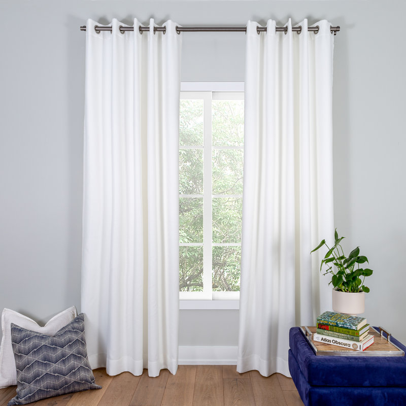 Alaina Cotton Blend Room Darkening Single Curtain Panel