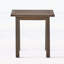 Table de bout d'extérieur en bois d'acacia avec lattes élégantes, parfaite pour le patio et la piscine, finition grise, durable et élégante