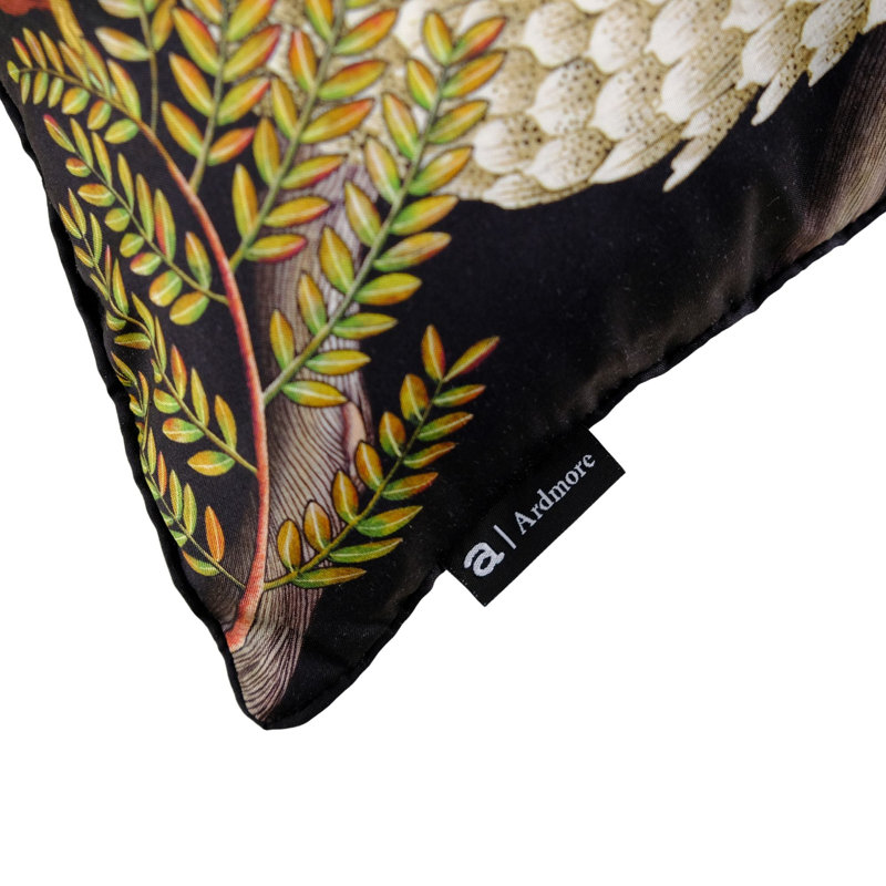Ardmore Pillow, Black, 16" x 16"