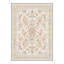 Tapis floral ivoire / rose lavable à la machine avec envers antidérapant-722809769