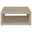 Table basse carrée en bois d'ingénierie vieilli-703392650