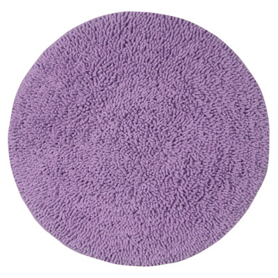 Tapis pour salle de bain 100% coton Simlai, tapis de salle de bain rond super absorbant lavable à la machine 30 po