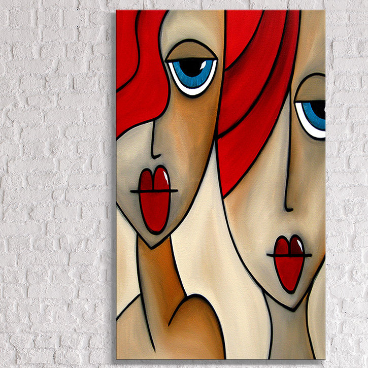 "And She Was" par Tom Fedro, reproduction d'art sur toile tendue, H 60 po x l 36 po x P 1,5 po