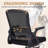 Izaiha Ergonomic Office Chair Upholstered Desk Chair Mesh Task Chair With Flip-up Armrest
