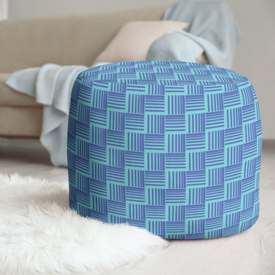 repose-pieds à rayures classic basketweave