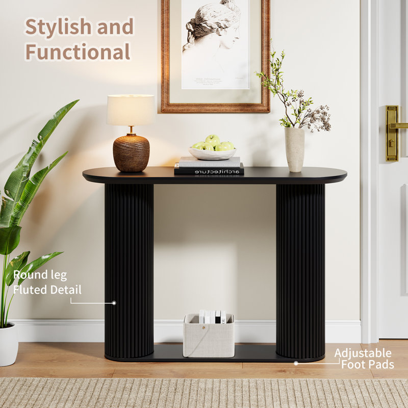 42.51" Console Table, Black