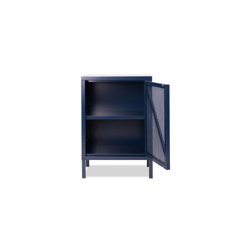 Armoire de rangement à 2 tablettes Macedonia, Titan bleu