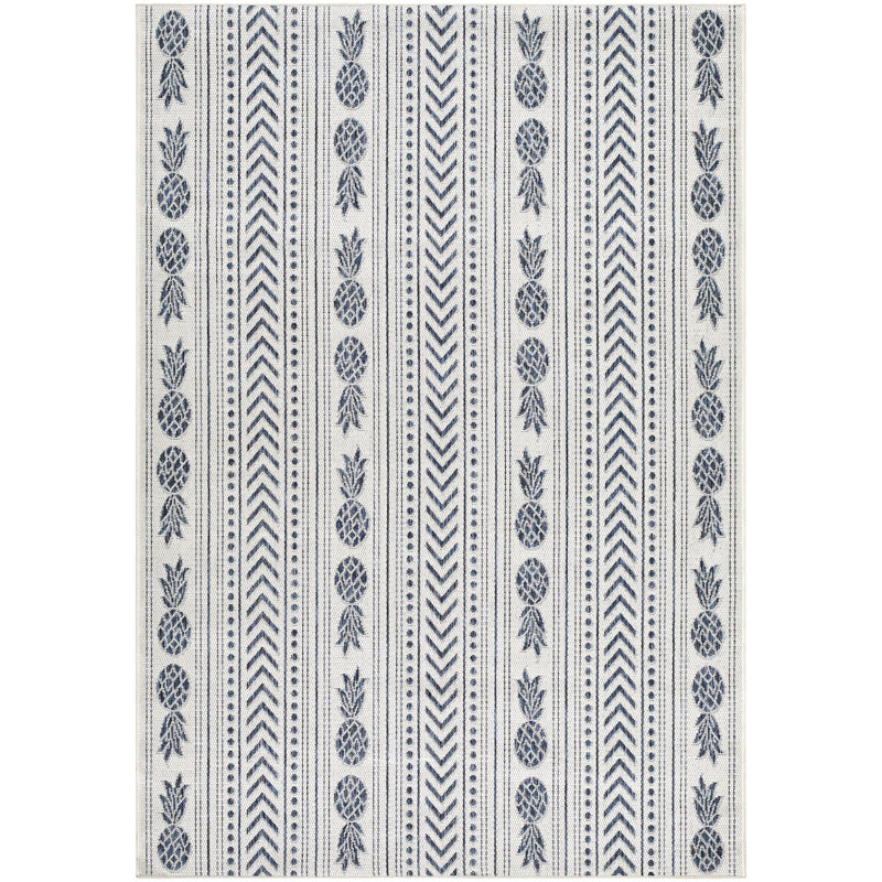 Tapis tissé à la machine intérieur / extérieur Eagean, Rectangle 6 pi 7 po x 9 pi