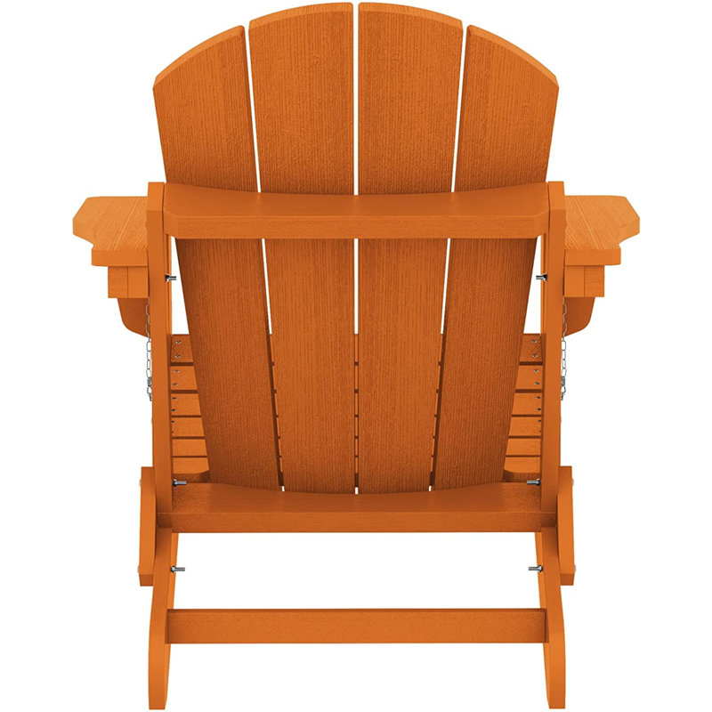 Foldable Outdoor Adirondack Chair, Orange
