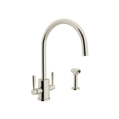 Holborn Double Handle Kitchen Faucet with Accessories