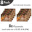 Ensemble de 8 napperons East Urban Home