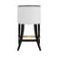 Klismos Leg Counter Stool With Performance White Linen Upholstery In Cerused Oak Lacquer-37240545