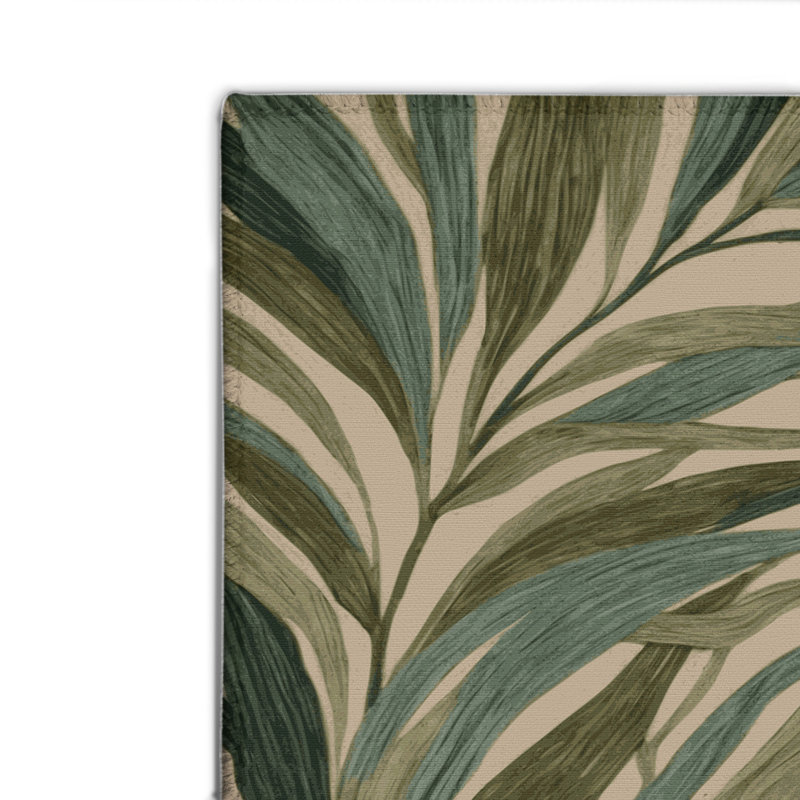 Tapis d'intérieur et d'extérieur brun Botanical, Rectangulaire 2 pi x 3 pi