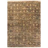Empress Wool Damask Area Rug in Green