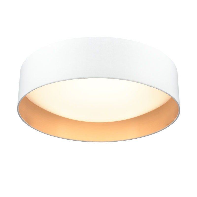 Alpena 12.5" Wide LED Flushmount Light -, White/Gold