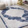 Amee Ornate Medallion Modern Ivory/Navy Rug