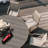 Patio Dining Set with 53" Round Metal Dining Table and 8 Stackable PVC-coated polyester Chairs-1249698488