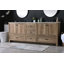 Soma 84'' Double Bathroom Vanity with Engineered Marble Top-860898779