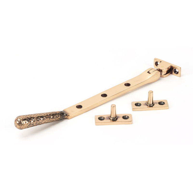 Hammered Newbury Stay Door Accessory, Polished Bronze