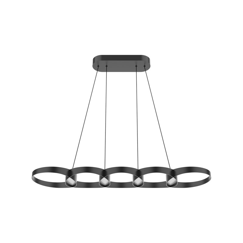 Maestro 4 - Light LED Pendant, Black, Black