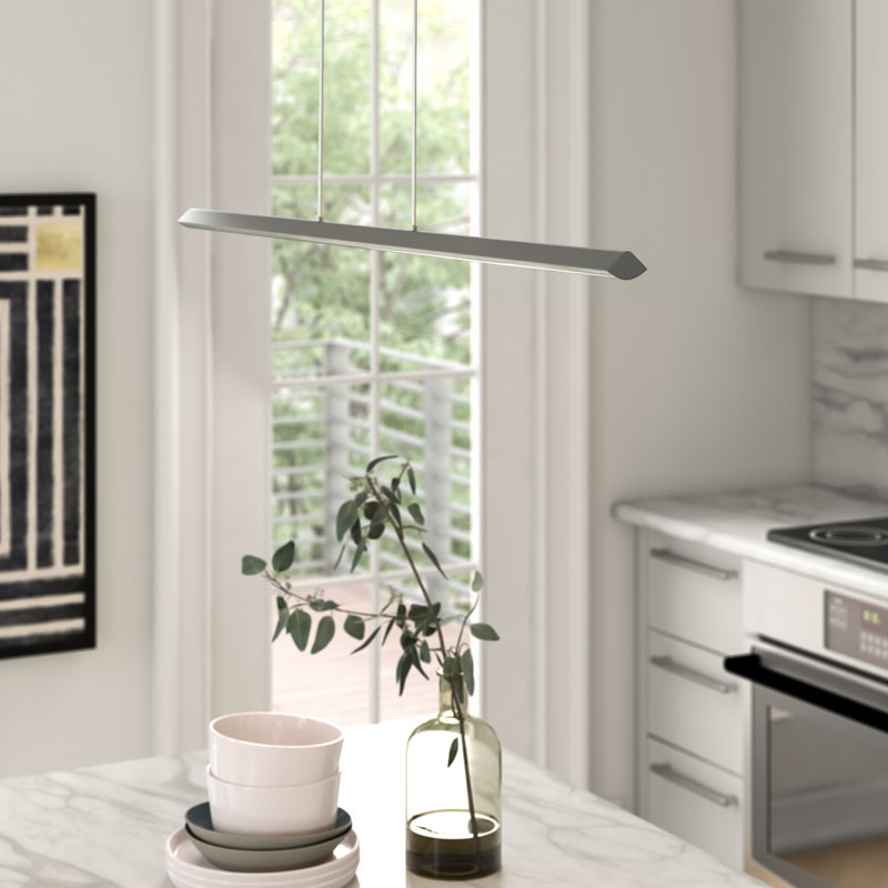 Luminaire suspendu géométrique à 1 lumière pour îlot de cuisine Allyn