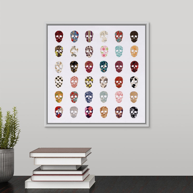 « the belle people iii », impression sur toile, Cadre flottant blanc, H 13,7 po x l 13,7 po x p 1,75 po