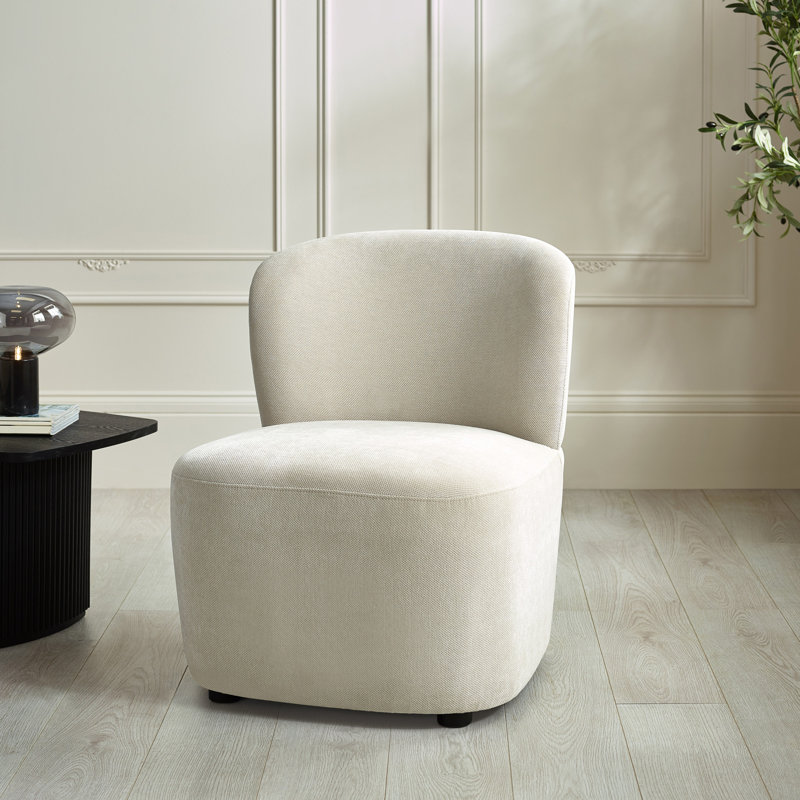 Upholstered Accent Chair, Beige