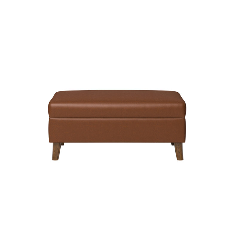 Repose-pieds rectangulaire avec rangement 37,5 po, Fauve des Bermudes