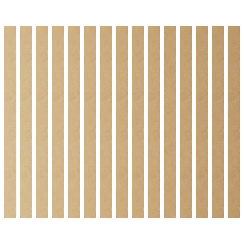 Dark Grey Acrylic Decorative Wall Panel Kit with Adjustable Slats