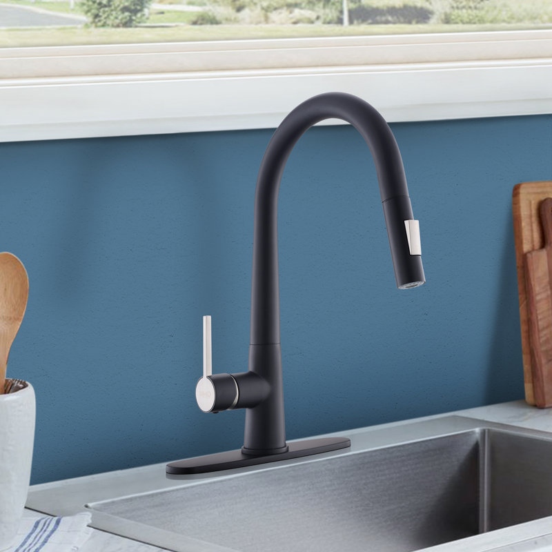 Robinet de cuisine à un trou avec plaque de base Topcraft