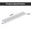  Éclaboussure latérale en pierre reconstituée blanche 21,25 po x 4 po Carrara