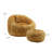 Cloud-Like Memory Foam Bean Bag Chair & Ottoman Set Soft Fabric Lounger with Pillow for Living Room/Playroom-1651008096