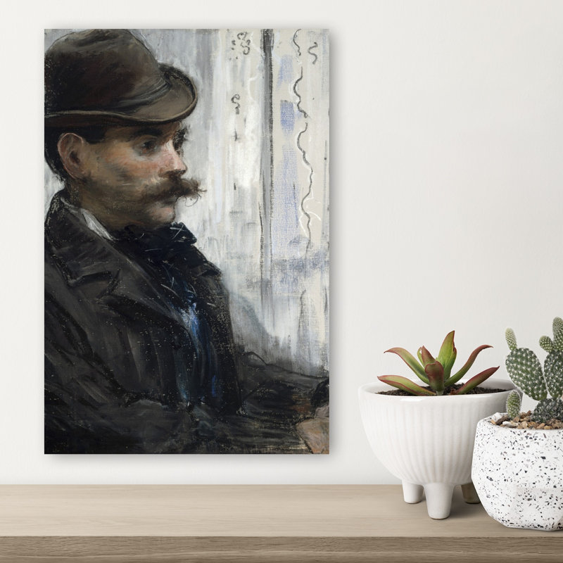 Portrait d'Alphonse Maureau, vers 1880. Estampe d'art mural contemporain abstraite impressionniste., H 18 po x l 12 po