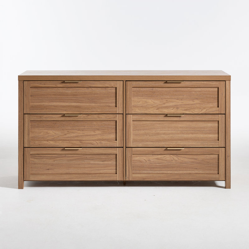Commode 6 tiroirs Allenside, Chêne naturel
