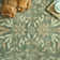 Vintage Floral Distressed Design Non-Slip Low-Pile Soft Thin Faux Wool Area Rug