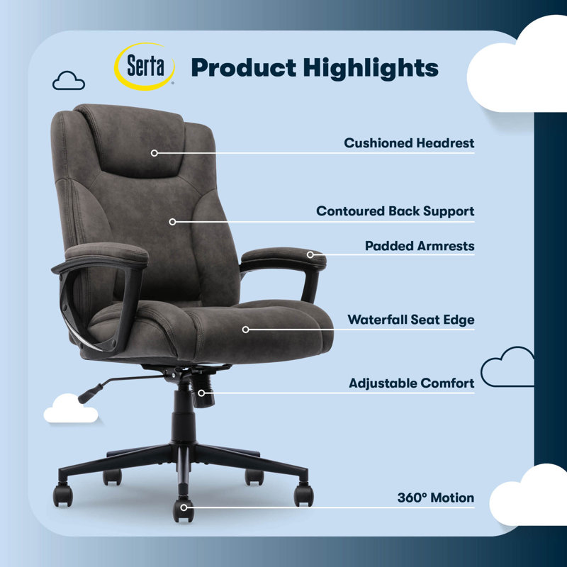 Comfort Eco Swivel Office Chair, Brown