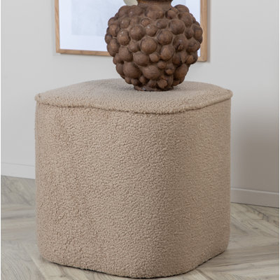 Darene 44cm Wide Round Pouf Ottoman