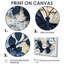 Papillon bleu et blanc en fleur - salon d'art mural papillon-120399081-120399079-120399082