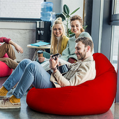Leatherette Solid Indoor Bean Bag Cover - Filling Not Included