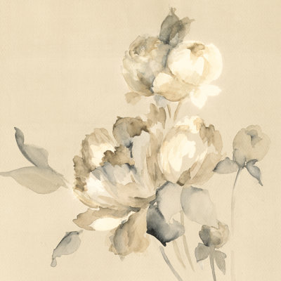 Peony Blossoms by Wild Apple Portfolio - Wrapped Canvas Painting