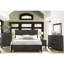Grand lit à panneau transitionnel, mobilier de chambre à coucher avec finition de lit - tête de lit en bois et sommier tapissier requis-121015975