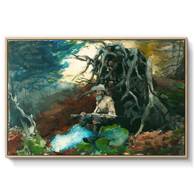 Feu de camp, Adirondacks, 1892 - Winslow Homer, toile tendue avec châssis