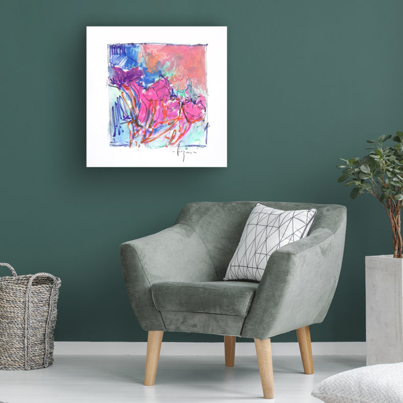 Art sur toile «Bachelor Dorothy Fagan Blossom», H 18 po x l 18 po