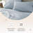 Certified Organic Twin Flat Sheet Only - 100% Organic Cotton Sheets With Luxurious Soft And Breathable 500 Thread Count Sateen Weave Finish - Gots & Fairtrade Certified (Powder Blue, Twin)-117985780-117985770