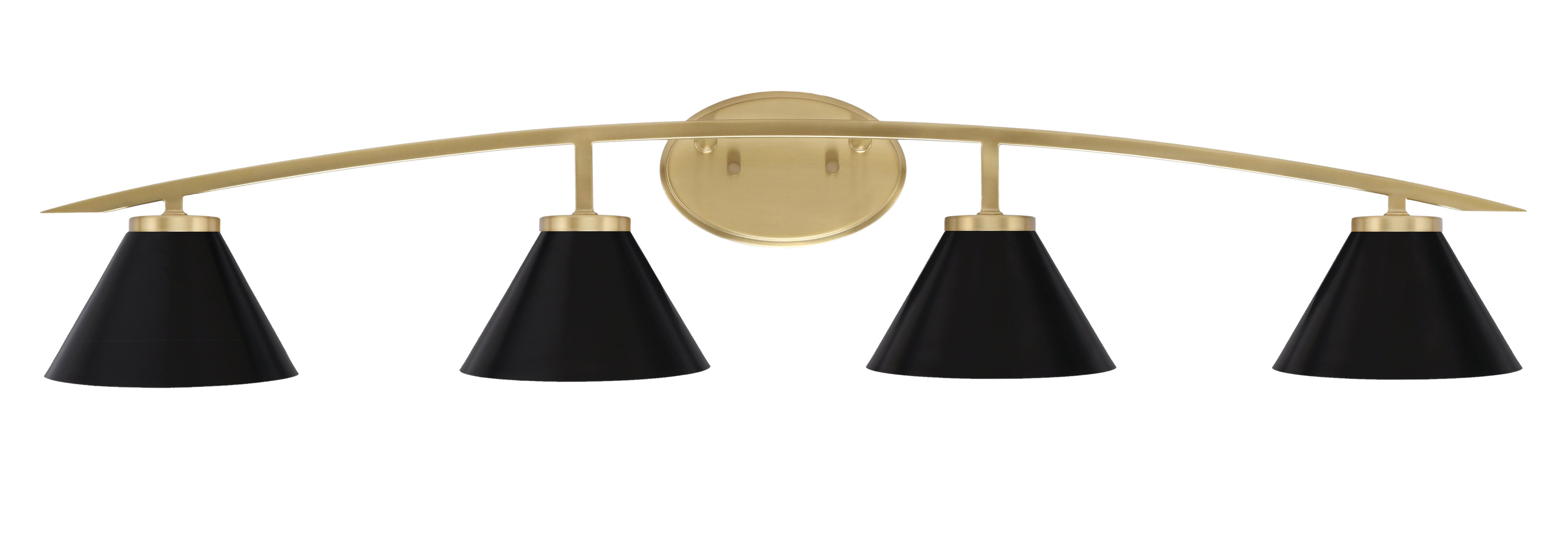 Toltec Lighting Kurve 4 - Light Dimmable Vanity Light | Wayfair