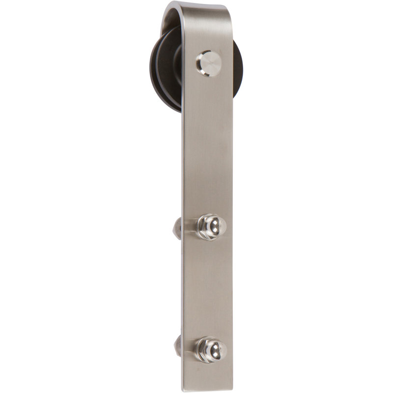 Ensemble de quincaillerie pour porte de grange standard 1000 Series, Acier brossé, 72