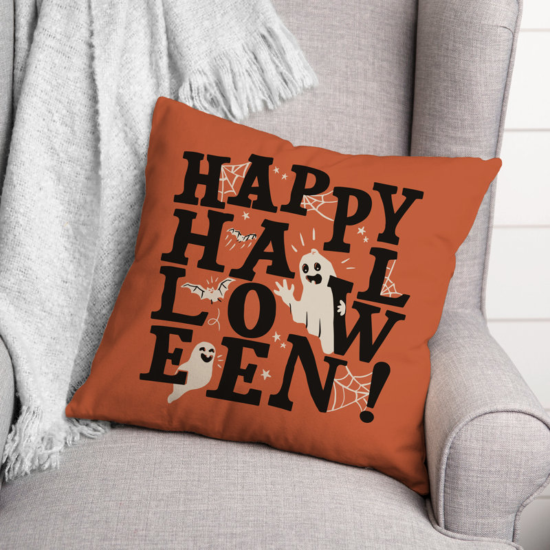  Coussin Happy Happy Orange