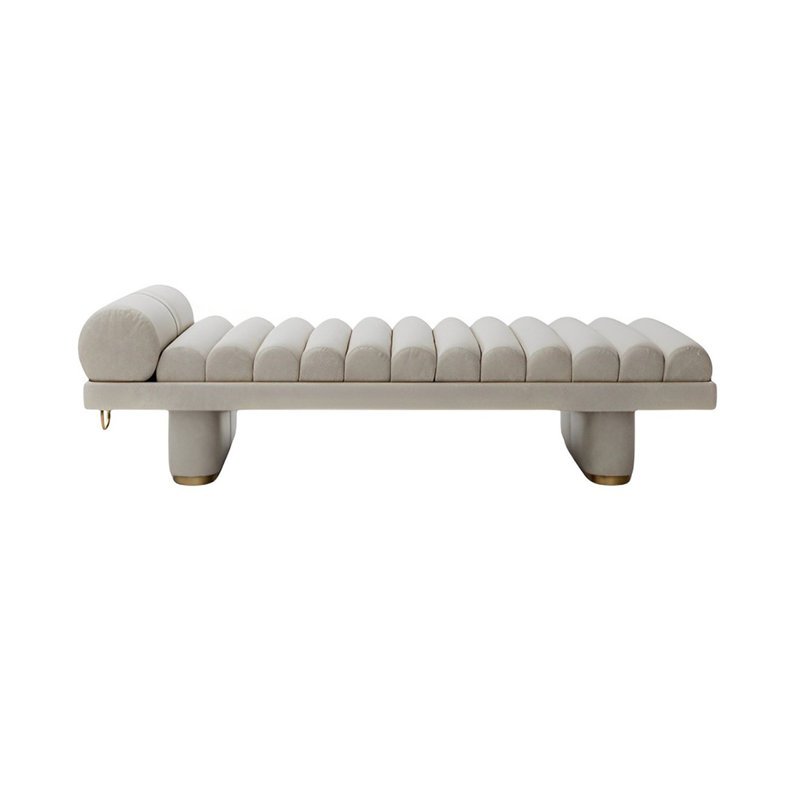 Tabouret de bout Martice, H 23,62 po x l 62,99 po x P 21,65 po